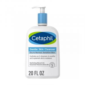 Cetaphil Gentle Skin Cleanser, 20 fl oz, 2-Pack (Dry to Normal Sensitive Skin)